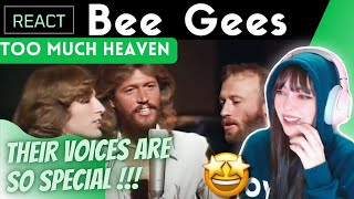 FIRST TIME REACTING to BEE GEES - To Much Heaven ( THEIR VOICES ARE SO SMOOTH !!!)