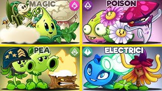 PvZ 2 Team Pea Electrici Magic Poison Vs Team Zombies-Who Can Win?