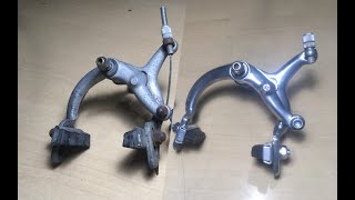 Vintage bike brake caliper restoration.