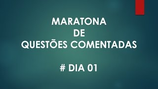 30 dias de questões comentadas # dia 01