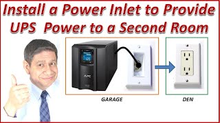 Installing a Power Inlet that Provides UPS Power to a Secondary Room