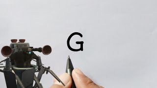 STRONG, How to draw GLITCH PLUNGER CAMERAMAN from letter G #skibiditoilet