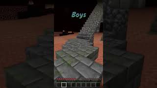 Minecraft  Girls  Vs Boys When The Seen Herobrine Edit #loyalsmp #lapatasmp #minecraft #1v1