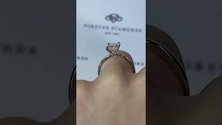 3ct Radiant Diamond Solitaire Engagement Ring - "Lily"