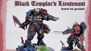 Painting the Black Templar Lieutenant with combi-weapon from the Leviathan box!