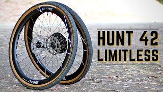 HUNT 42 Limitless Gravel Disc Wheels // Carbon Gravel BLING!