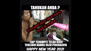 Happy New Year 2021 welcam taun anyar kita sambut pake  trombet yang bisa di makan abis taun baru