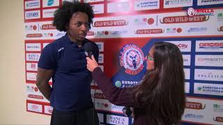 Carl Wheatle nel post partita di Biella-Reggio Calabria