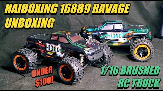 Haiboxing Ravage 16889 1/16 Brushed RC Truck - Best Budget RC Under $100 - Unboxing