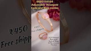 450 free shipping... Adjustable kada and ring combo.. WhatsApp 8660158594..#hanualaya