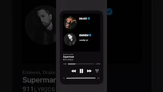 Drake & Eminem 'Superman' 🚨🚨🚨💥💥💥...#LM #lyricallmasters #drake #eminem #superman