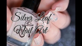 How To | Easy Silver Leaf Nail Art Tutorial