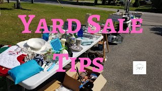 Yard/Garage Sale Tips