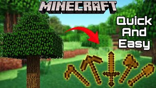 "CRAFTING WOODEN TOOLS in MINECRAFT 1.17: QUICK & SIMPLE GUIDE!"