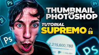 Como Fazer THUMBNAIL no Photoshop (MINIATURA DE VÍDEO) | TUTORIAL  [PASSO A PASSO]