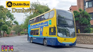 Dublin Bus Ride #366: Volvo Alexander-Dennis Enviro 400 B9TL EV74, Route: 70 Towards: Dunboyne