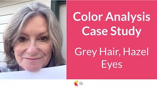 Color Analysis - Grey Hair, Hazel Eyes