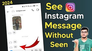 How To See Instagram Message Without Seen | Read Insta Message Without Seen NEW UPDATE 2024