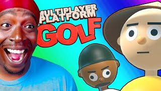 Reaction To the golf game that's barely even golf (Multiplayer Platform Golf)