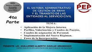 4.- El transito de las entidades al nuevo Régimen Laboral Servicio Civil - SERVIR