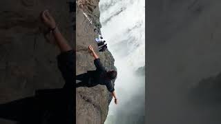 Beautiful Waterfalls in heavy rain|Huge waterfalls near Bangalore.