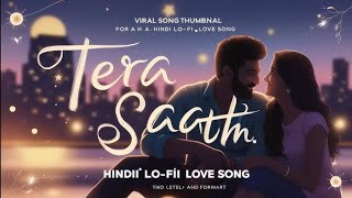 Tere Saath || sleeping hindi lofi song🩵|| Lofi song || Non Copyright Song