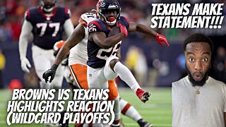 REACTION TO Cleveland Browns vs Houston Texans Highlights | 2023 Super Wild Card Weekend