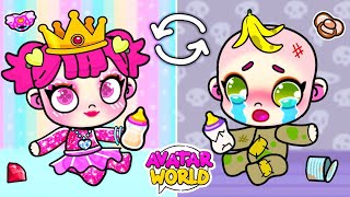 Rich Candy Princess vs Poor Orphan in Avatar World | Toca Life World