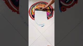 Beautiful Gudhipadva rangoli #easy #youtubeshorts #video