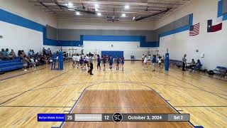 Barton Middle School A Team Vs Chapa Middle School A Team