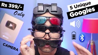 Top 5 unique goggles with Bluetooth speaker camera 3D | 5 Useful Gadgets under ₹500, ₹1000, ₹2000 Rs