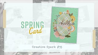 Spring Card - Spring season -  CREATIVE SPARK # 36 #susannahwazlawik #springcards