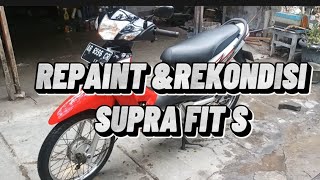 Repaint dan rekondisi supra fit S #repair #bodyrepair #repaint #honda