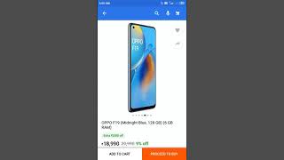 OPPO F19 (Midnight Blue 128 GB )(6 GB RAM) #JustHere #Shorts #oppof19 #flipkart