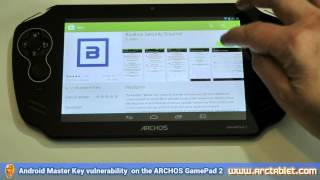 ARCHOS GamePad 2 Android Master Key vulnerability