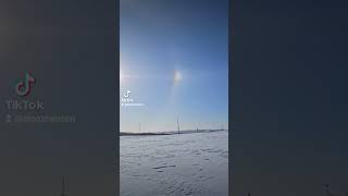 Sundog over our farm