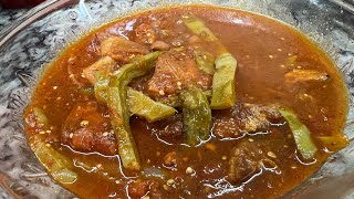 Carne,nopales con chile