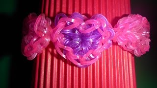 Loom Bands Armband Herz, Geschenk zum Valentinstag, Valentines day gift ideas heart