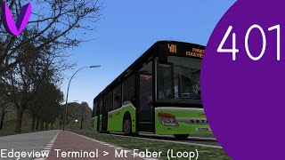 (OMSI 2) - Setra 415NF (SMRT) - Edgeview Int - Mt Faber (Loop) Service 401