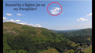 Buzzed by three fighter jets on my paraglider above Grasmere! NOTAM was issued.