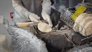 AMAZING HANDMADE!! KOREAN PANCAKE BAKED WITHOUT OIL - KOREAN STREET FOOD