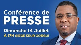 En direct : Conférence de Presse de Bougane Gueye Dany