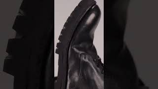 JGDU horse leather Goodyear welted lace-up boots