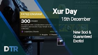 Destiny 2: Xur Invetory & Location 15th December & New update!