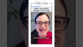 Make Attainable Weight Loss Goals | Setting Goals 2023  #shorts