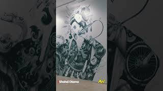 Drawings with ballpoint pens, Shohei Otomo.