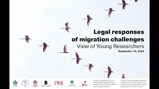 Legal responses of migration challenges - View of Young Researchers