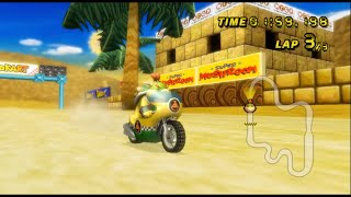 Mario Kart Wii Time Trial - Bowser Jr. - DS Desert Hills マリオカートWii タイムトライアル - クッパJr. - DS サンサンさばく