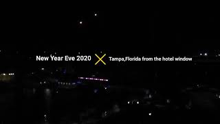 New year eve ufo in Tampa Florida from the hotel room