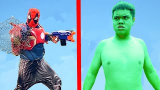 Hulk VS Frankenstein Made Of Superheroes - Superman VS Ironman VS Spider-Man VS Wolverine VS Deapool